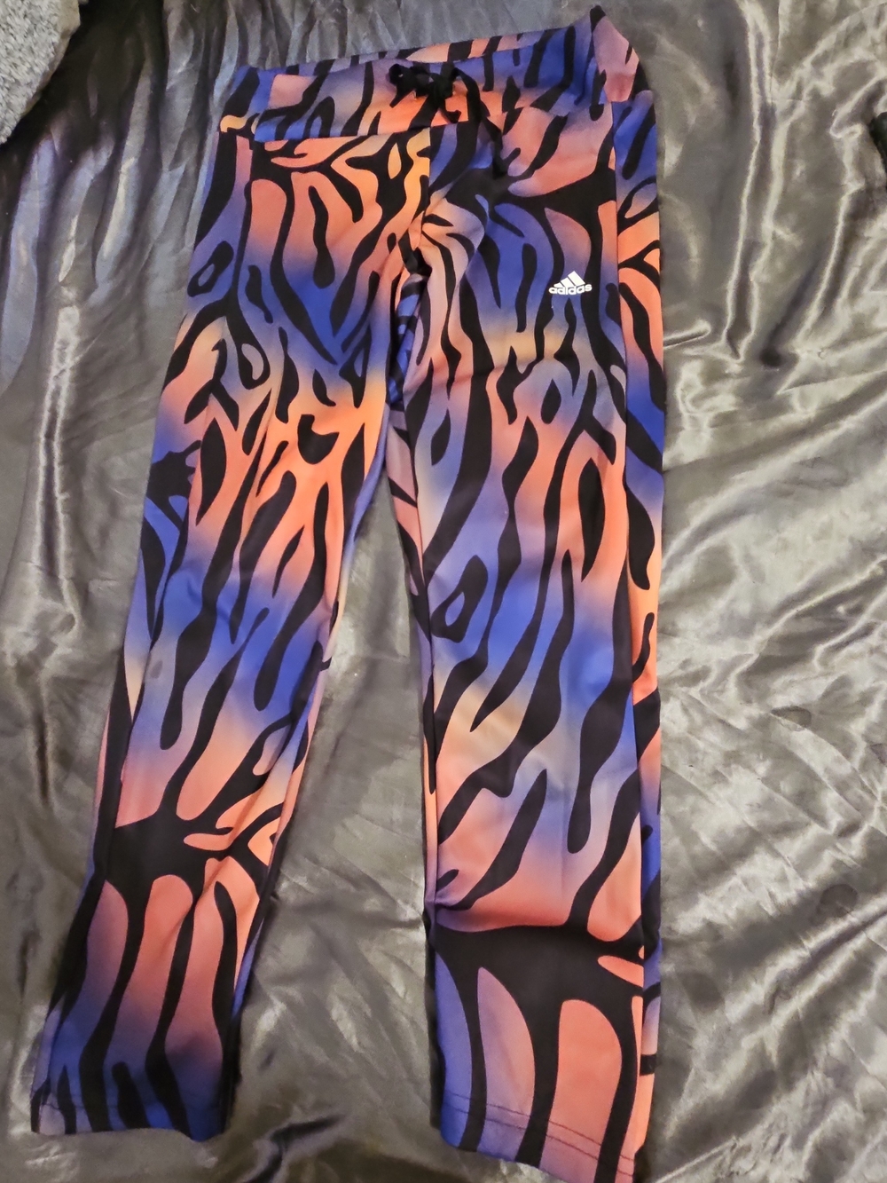 Adidas Women's Multicolor Zebra Print Track Pants - PINK& PURPLE